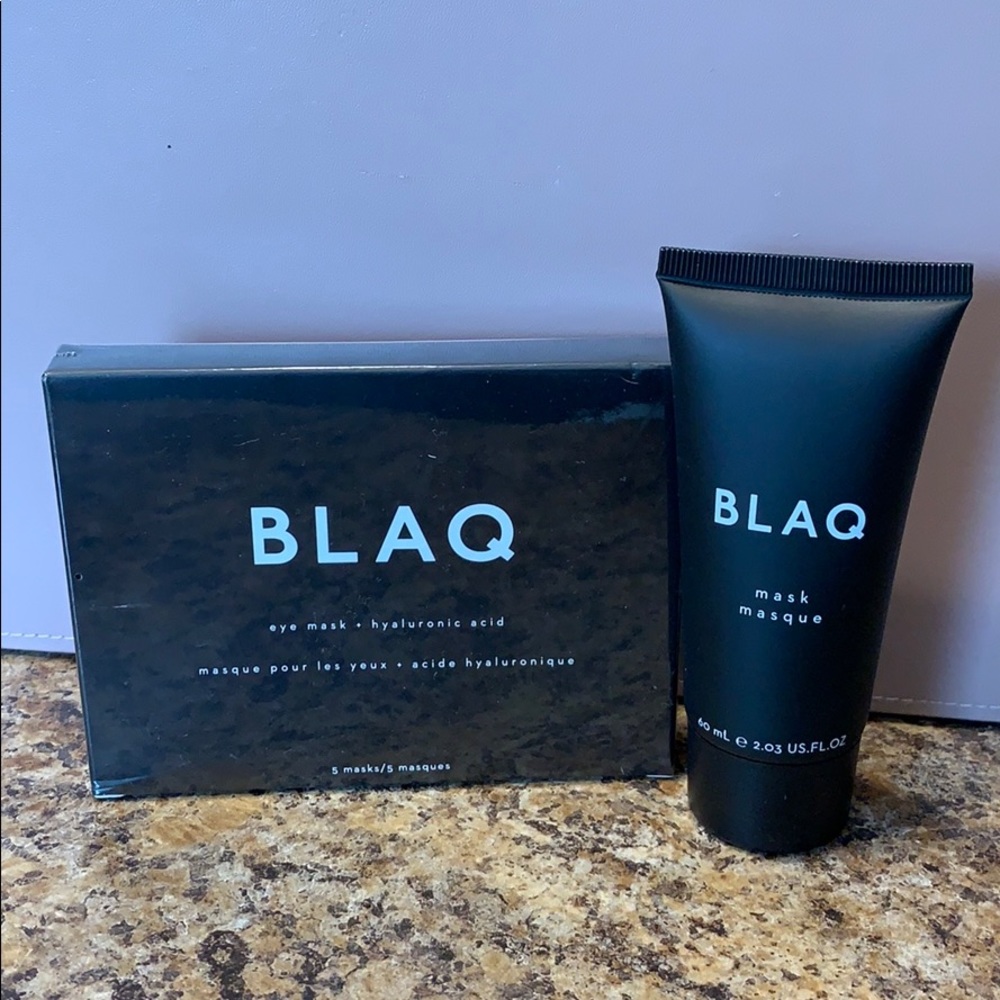 Blaq Eye Mask and Mask